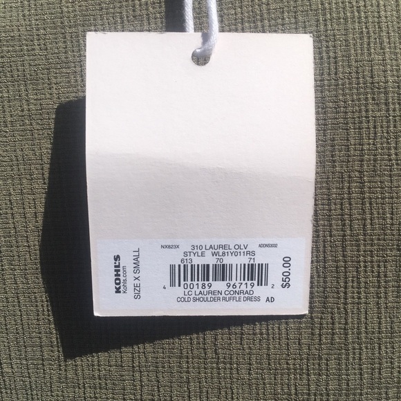 LC Lauren Conrad Ruffle Cold-Shoulder Dress - Picture 6 of 7